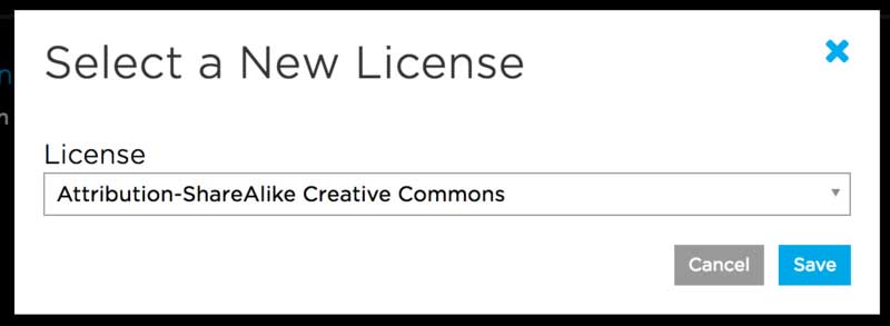 Select a New License